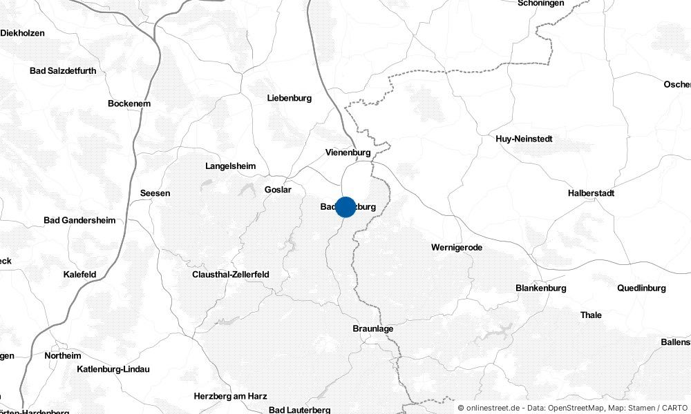 Karte: Wo liegt Bad Harzburg?