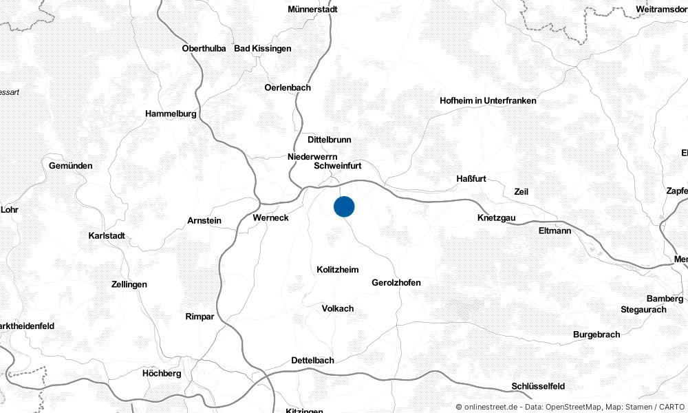 Karte: Wo liegt Schwebheim?