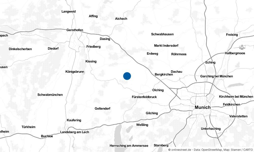 Karte: Wo liegt Oberschweinbach?