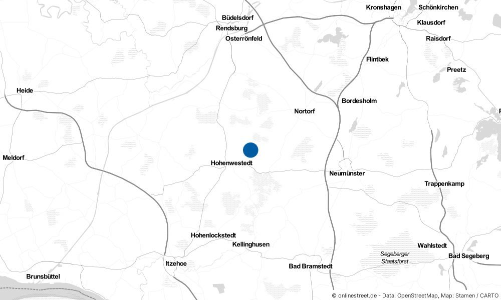 Karte: Wo liegt Rade bei Hohenwestedt?
