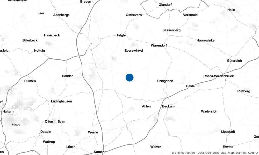 Karte: Wo liegt Sendenhorst?