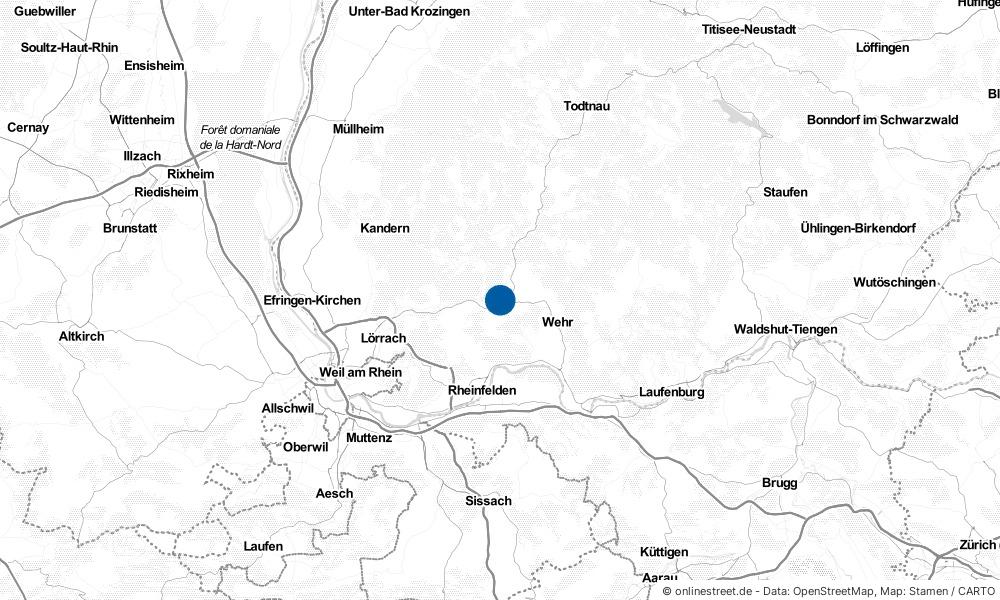 Karte: Wo liegt Schopfheim?