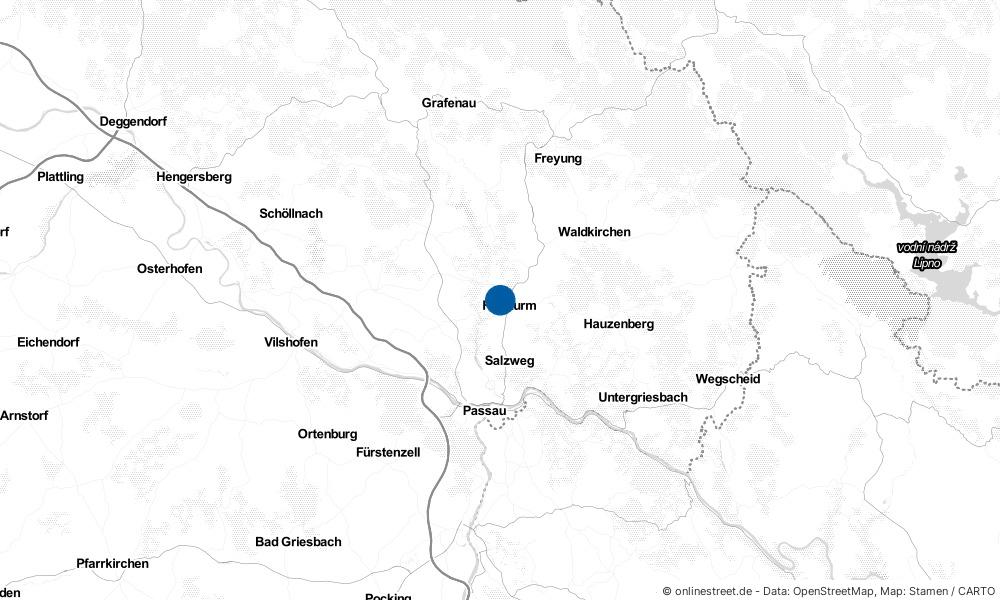 Karte: Wo liegt Hutthurm?