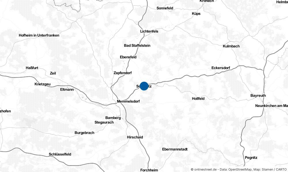 Karte: Wo liegt Scheßlitz?