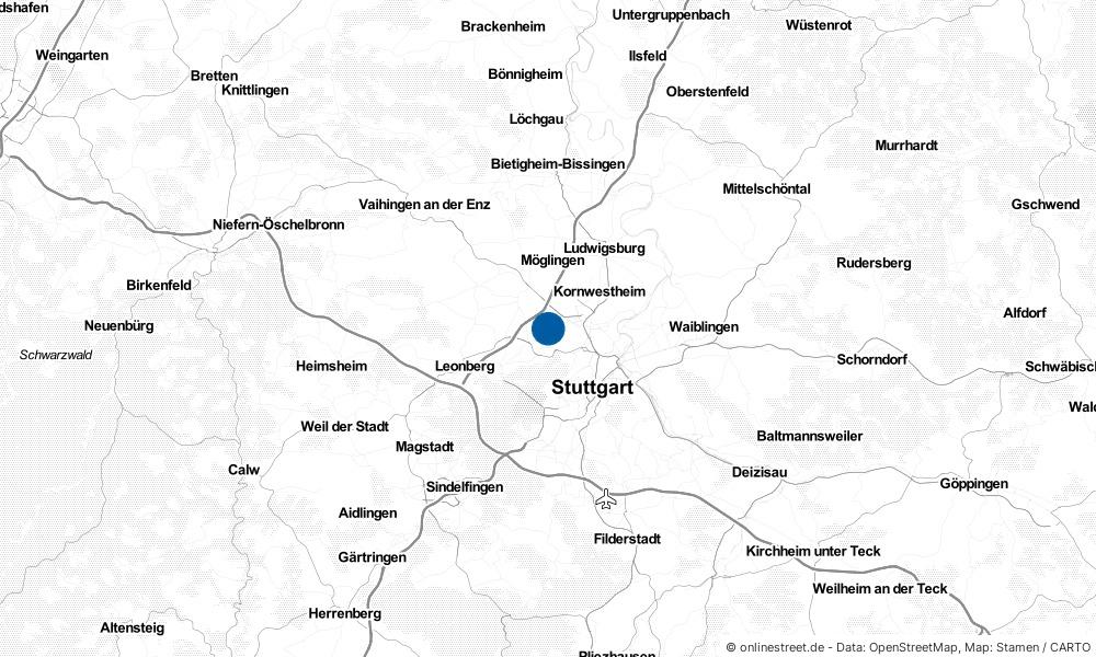 Karte: Wo liegt Korntal-Münchingen?