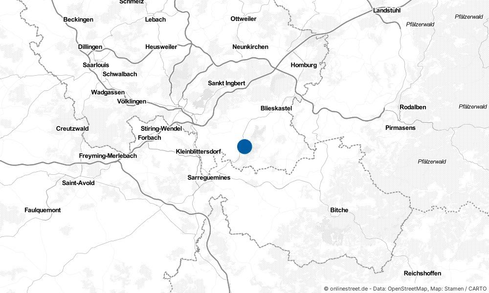Karte: Wo liegt Mandelbachtal?