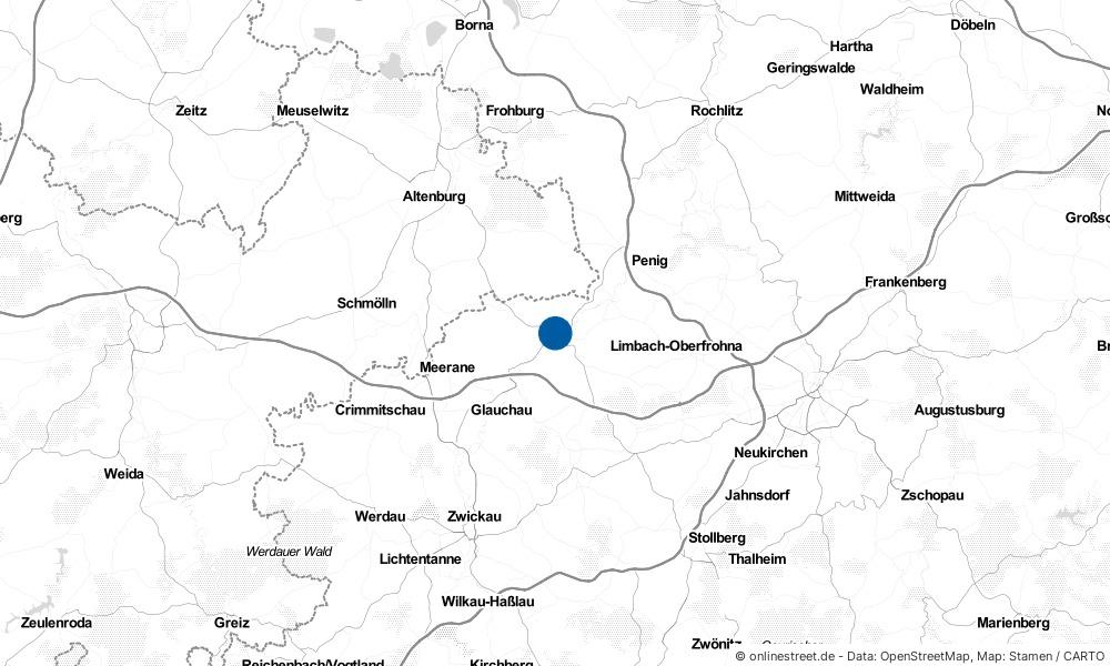 Karte: Wo liegt Waldenburg?