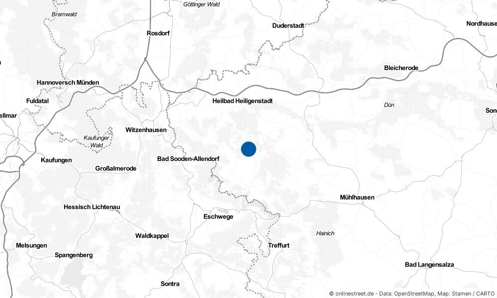 Karte: Wo liegt Bernterode (bei Heilbad Heiligenstadt)?