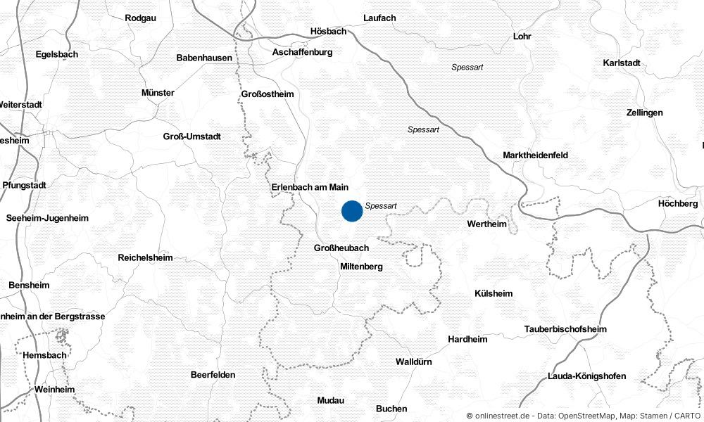 Karte: Wo liegt Röllbach?