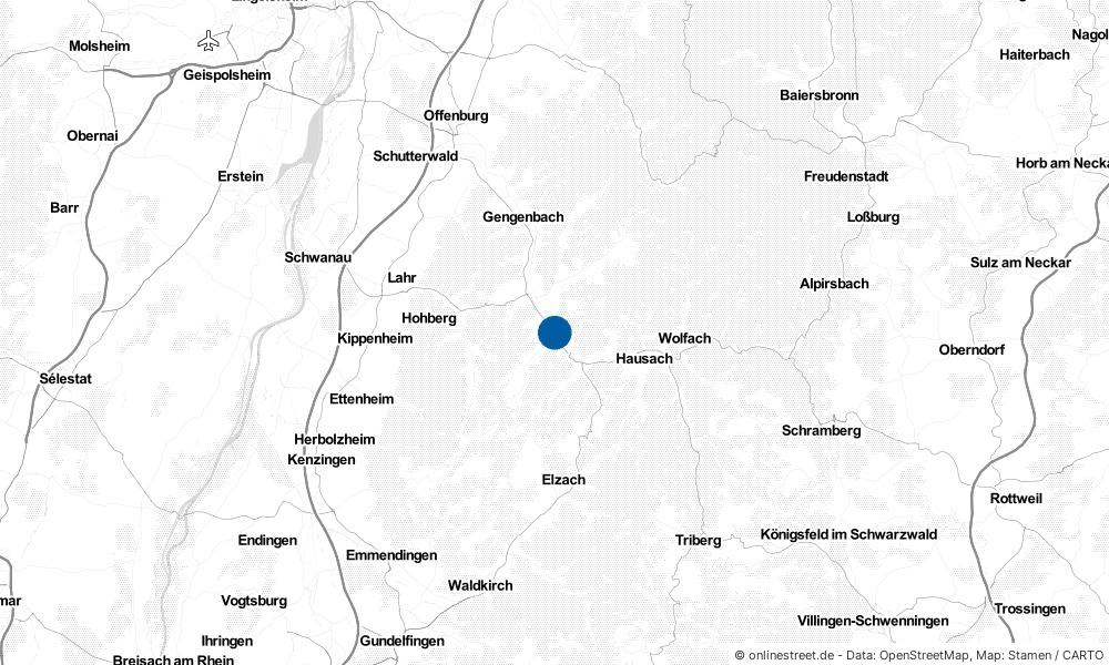 Karte: Wo liegt Steinach?