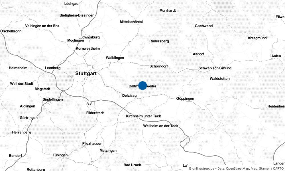 Karte: Wo liegt Baltmannsweiler?