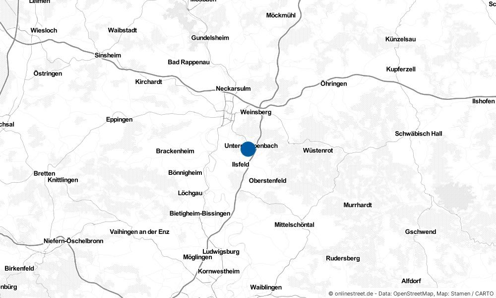 Karte: Wo liegt Untergruppenbach?