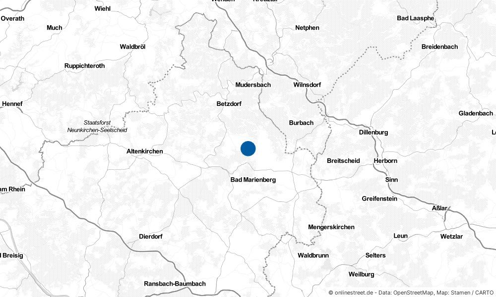 Karte: Wo liegt Langenbach bei Marienberg?