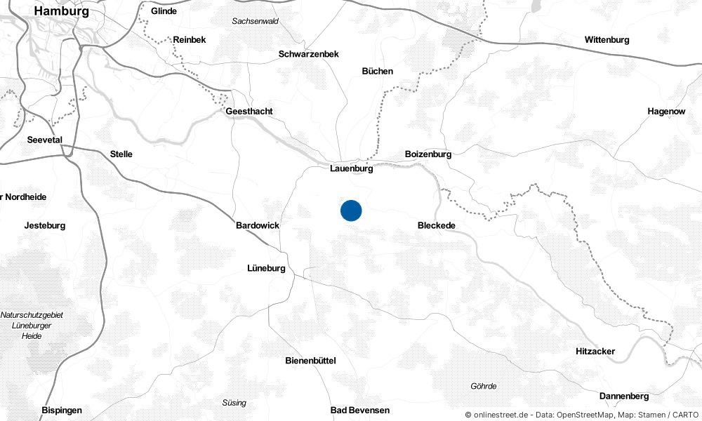 Karte: Wo liegt Lüdersburg?