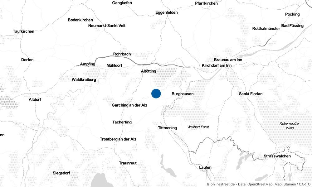 Karte: Wo liegt Burgkirchen an der Alz?
