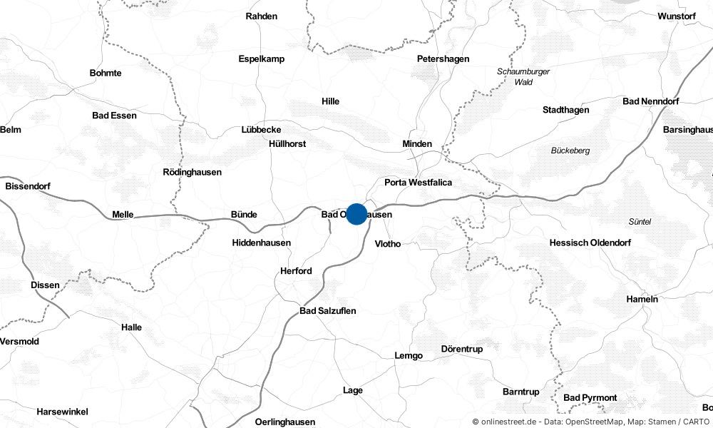 Karte: Wo liegt Bad Oeynhausen?