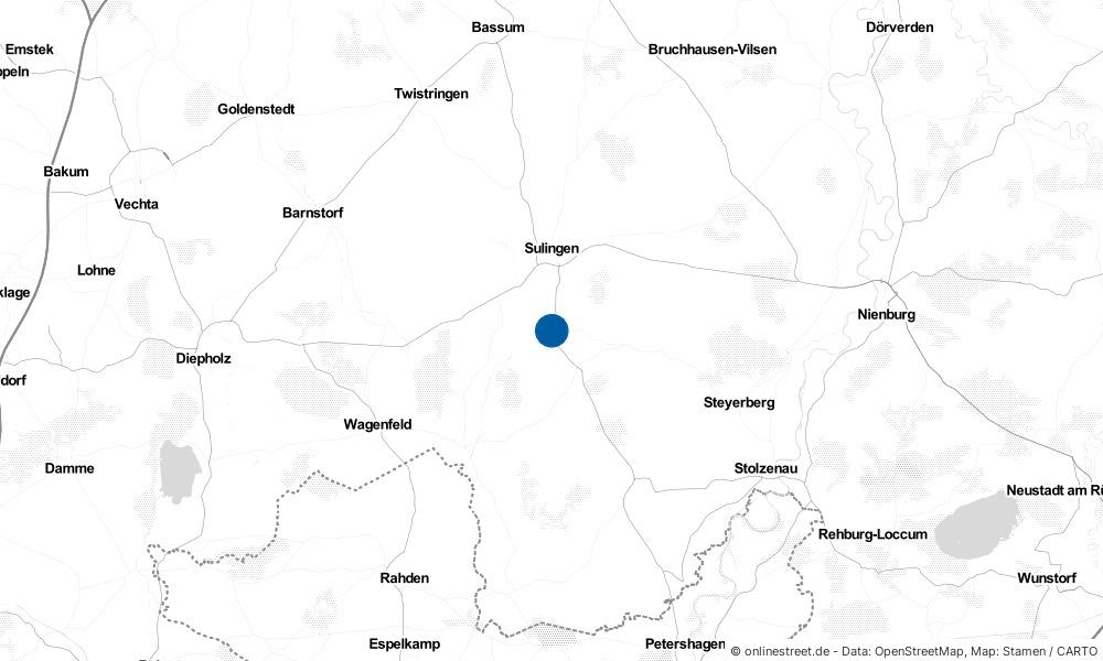Karte: Wo liegt Barenburg?