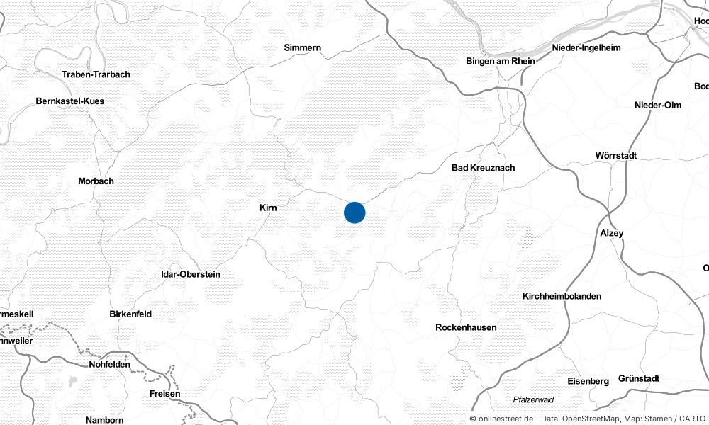 Karte: Wo liegt Meddersheim?