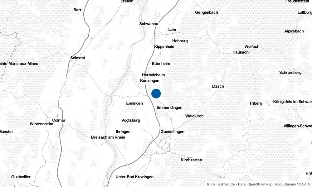 Karte: Wo liegt Malterdingen?