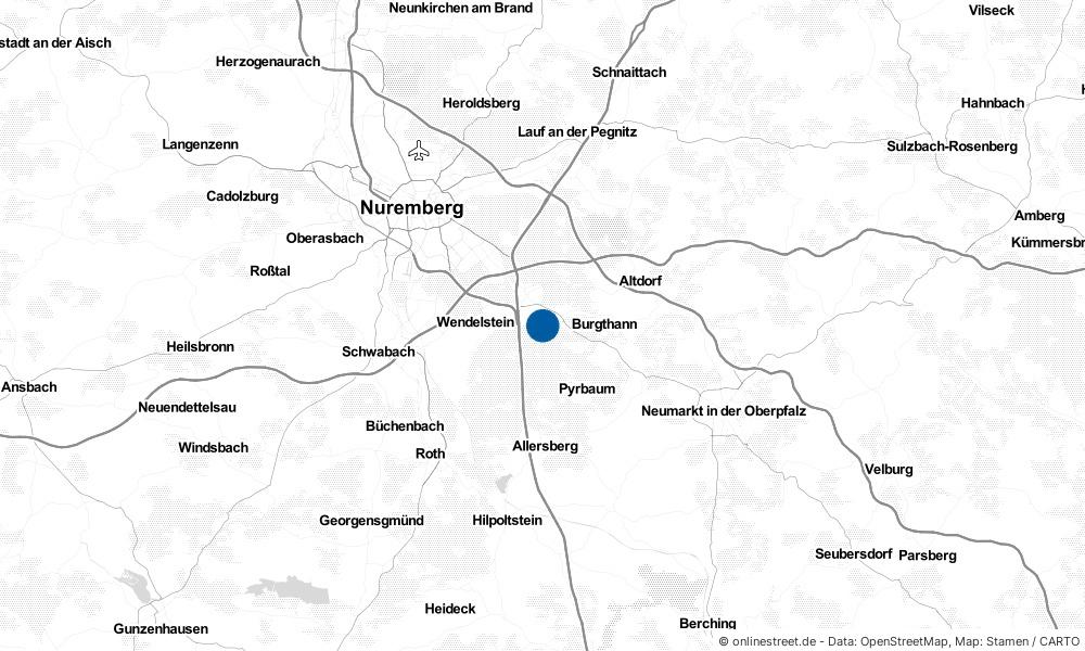 Karte: Wo liegt Schwarzenbruck?