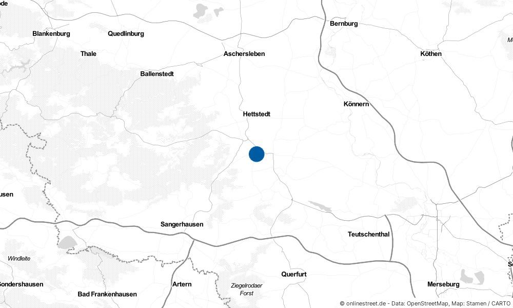 Karte: Wo liegt Klostermansfeld?