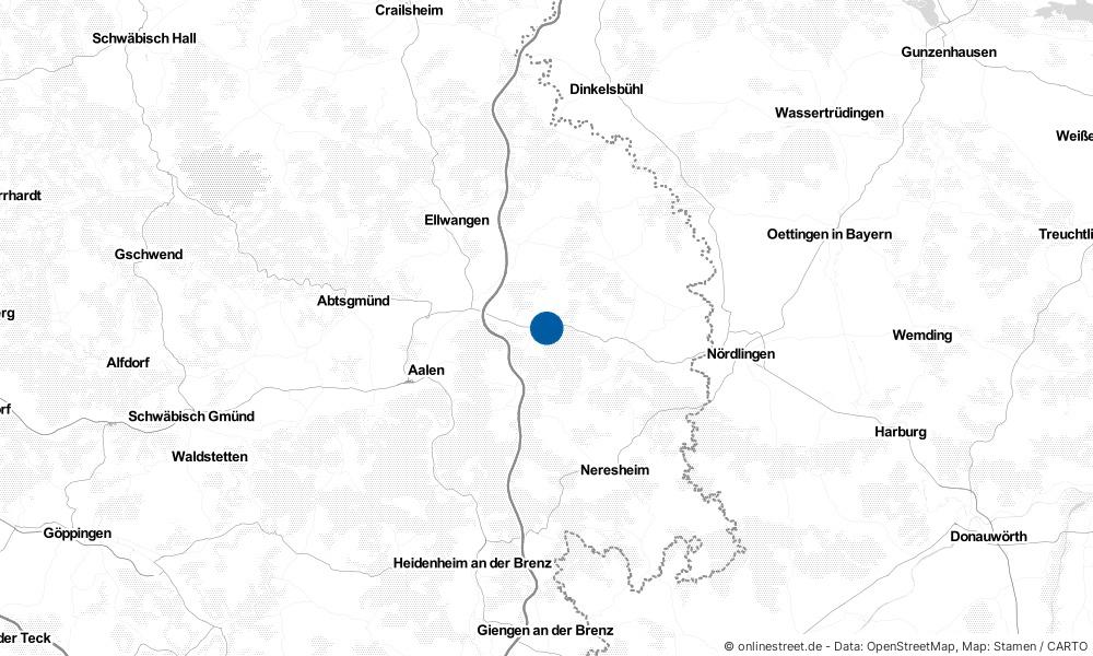 Karte: Wo liegt Lauchheim?