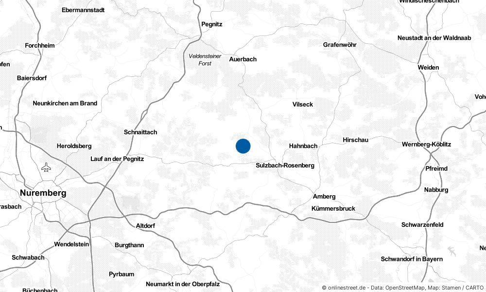 Karte: Wo liegt Neukirchen bei Sulzbach-Rosenberg?