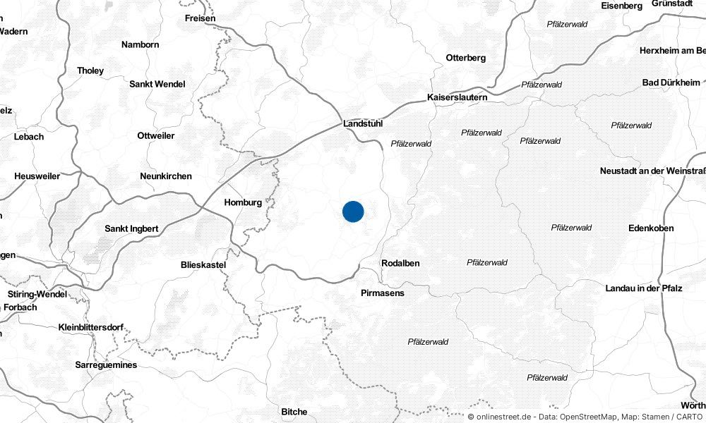 Karte: Wo liegt Herschberg?