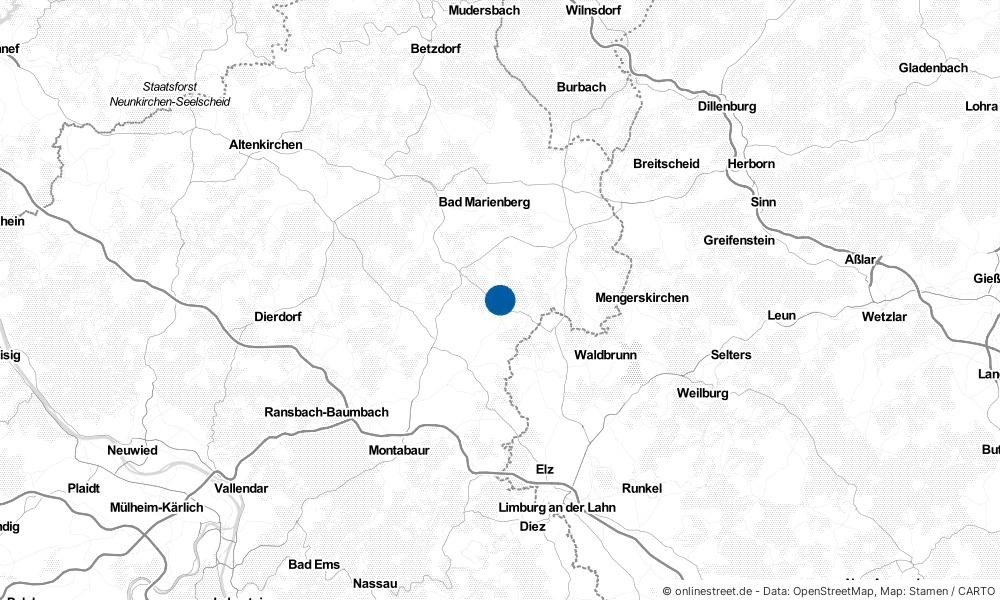 Karte: Wo liegt Westerburg?
