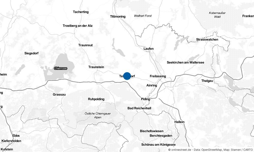 Karte: Wo liegt Teisendorf?