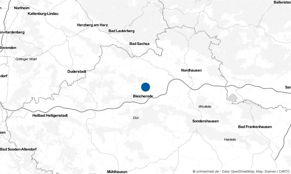 Karte: Wo liegt Kehmstedt?
