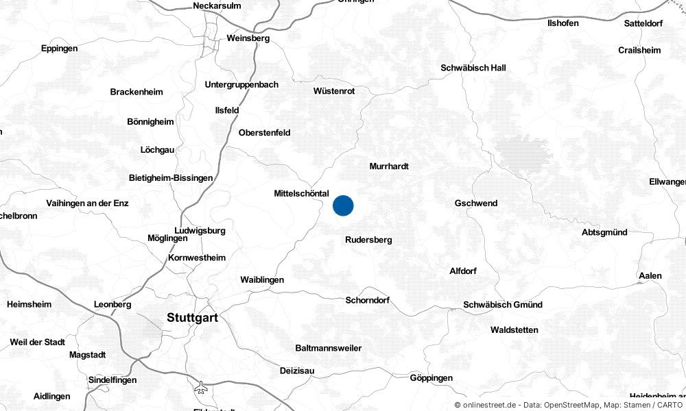 Karte: Wo liegt Weissach im Tal?