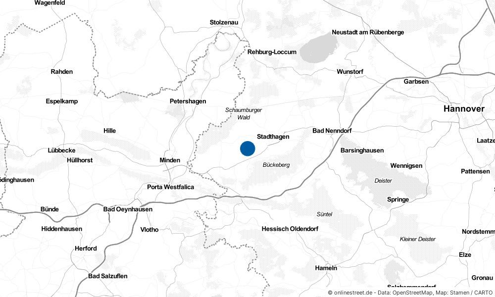 Karte: Wo liegt Kirchhorsten?