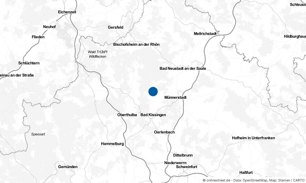 Karte: Wo liegt Bad Bocklet?