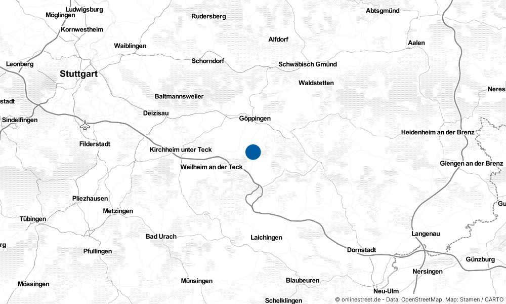 Karte: Wo liegt Gammelshausen?