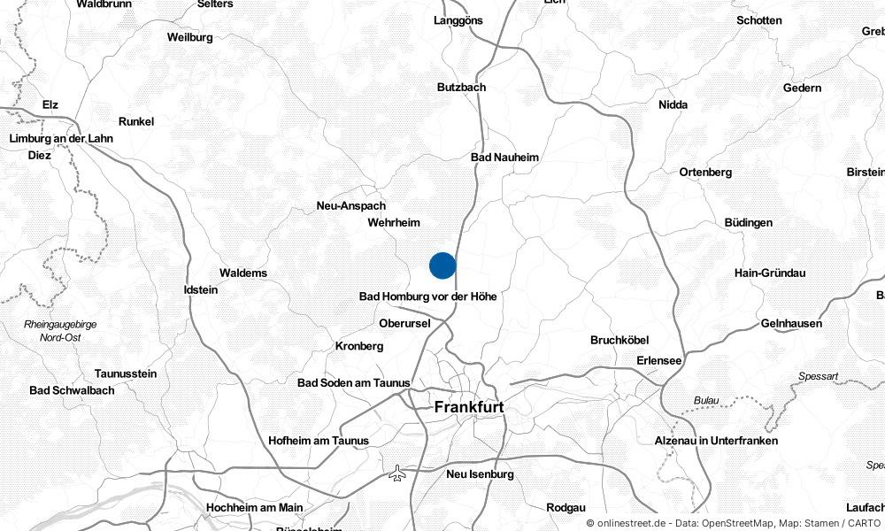 Karte: Wo liegt Friedrichsdorf?