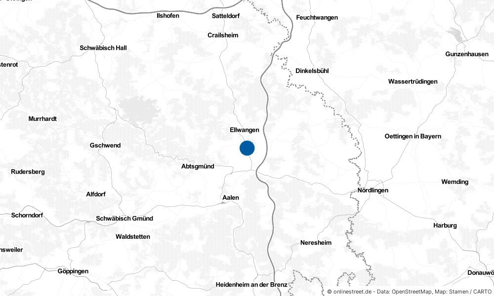 Karte: Wo liegt Rainau?