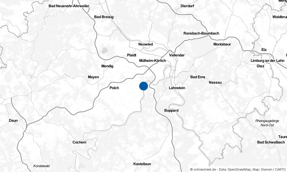 Karte: Wo liegt Kobern-Gondorf?