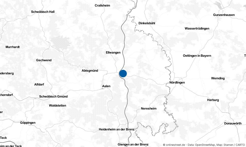 Karte: Wo liegt Westhausen?