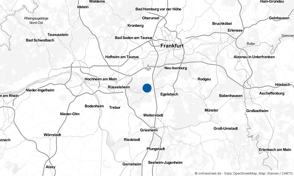 Karte: Wo liegt Mörfelden-Walldorf?