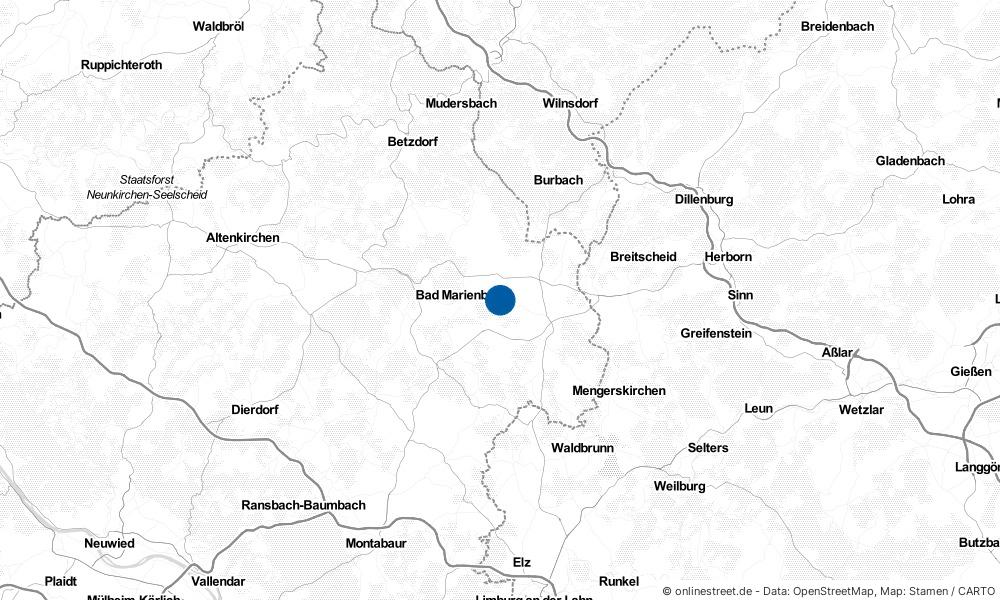 Karte: Wo liegt Fehl-Ritzhausen?