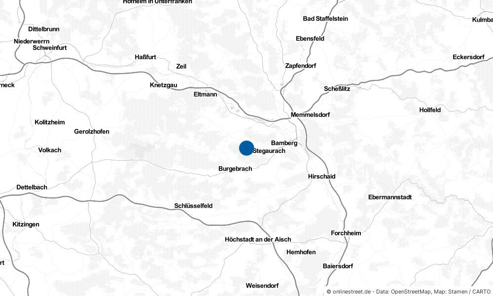 Karte: Wo liegt Stegaurach?