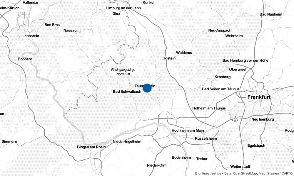 Wo liegt Taunusstein? Karte, Lageplan & Services für Taunusstein