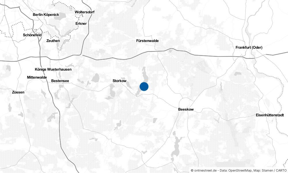 Karte: Wo liegt Diensdorf-Radlow?