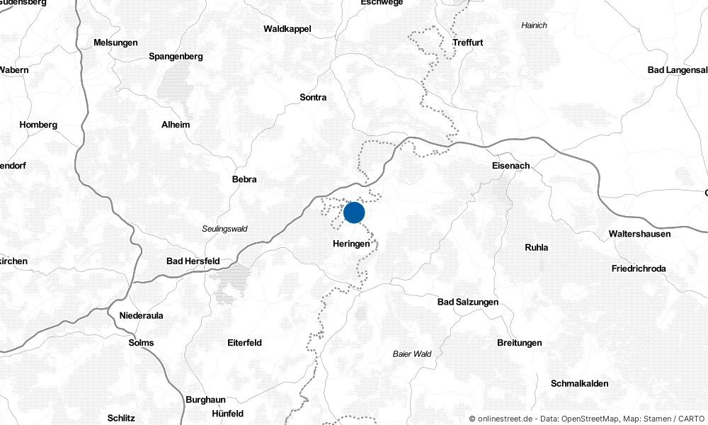 Karte: Wo liegt Dankmarshausen?