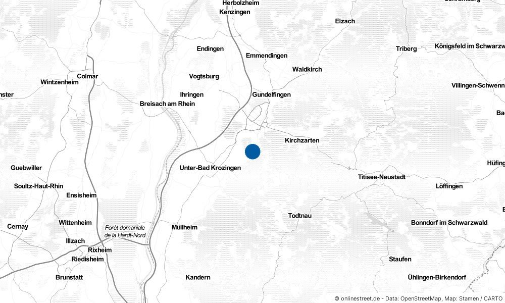 Karte: Wo liegt Wittnau?