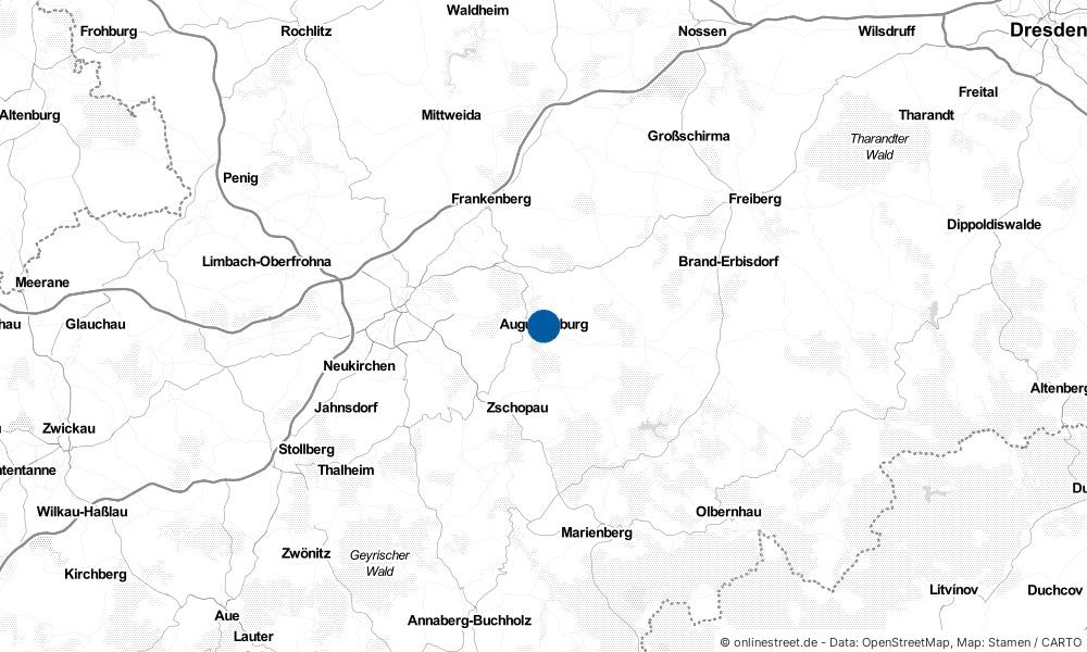 Karte: Wo liegt Augustusburg?