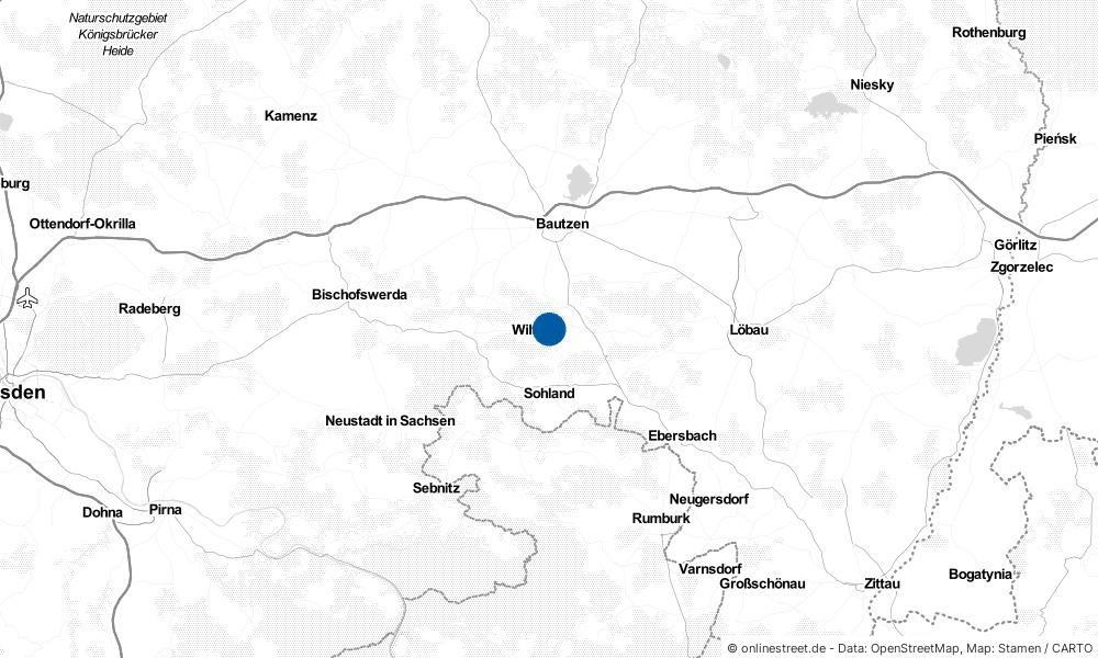Karte: Wo liegt Kirschau?