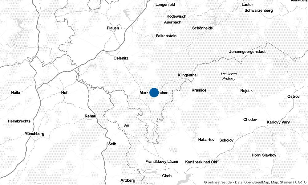 Karte: Wo liegt Markneukirchen?