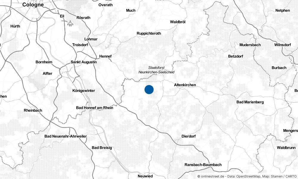 Karte: Wo liegt Hirz-Maulsbach?